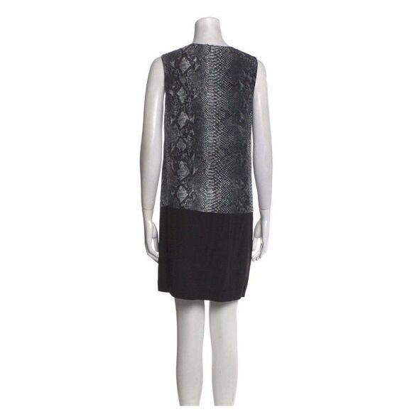 rebecca taylor Authentic black white snake reptile print tank mini dress 4 small - Picture 3 of 6